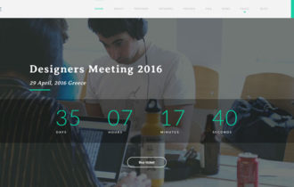 Meeting – A One-page Event WordPress Theme