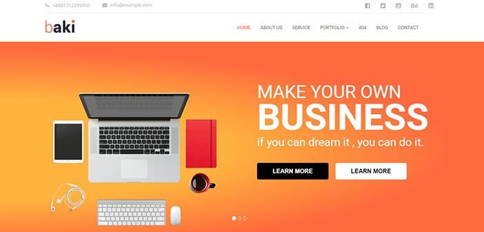 Baki - Creative Business WordPress Theme