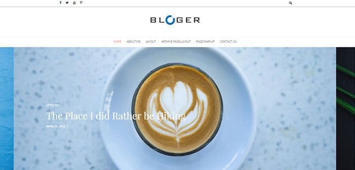 Bloger - Simple and Clean Blog WordPress Theme