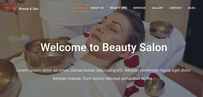 Glow - Beautiful Spa / Salon WordPress Theme