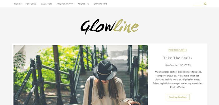 GlowLine - Beautiful Blogging WordPress Theme