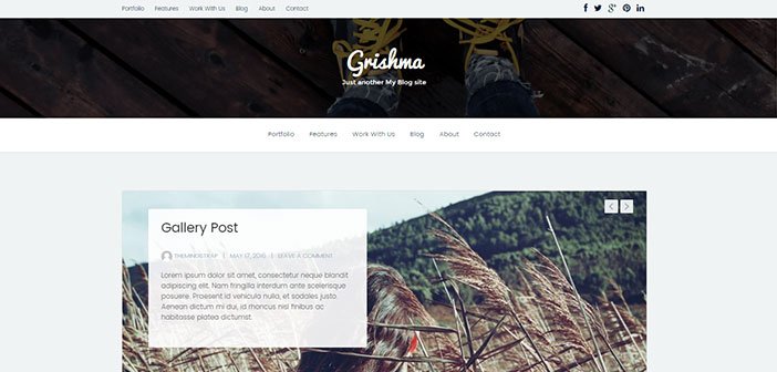 Grishma - Clean Simple Blog WordPress Theme