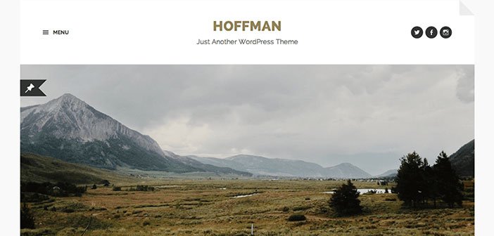 Hoffman - Beautiful Blog WordPress Theme