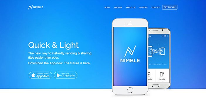 Nimble - App Landing One Page WordPress Theme