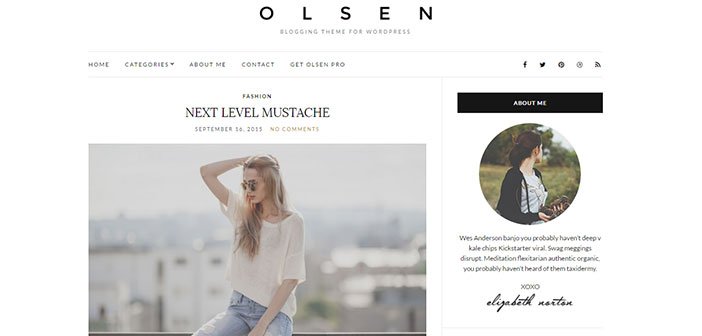 Olsen Light - Fantastic Lifestyle Blogging WordPress Theme
