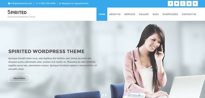 Spirited Lite WordPress Theme