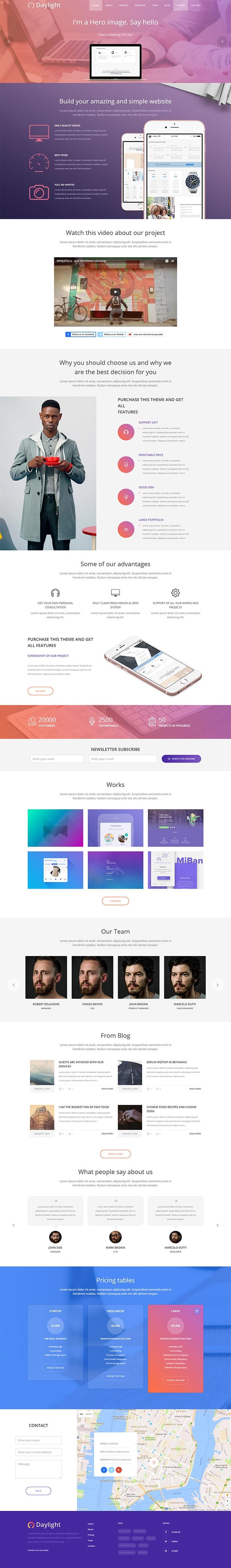 Daylight Multipurpose Business WordPress Theme