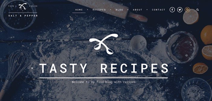 Salt & Pepper – The Ultimate Recipes WordPress Theme