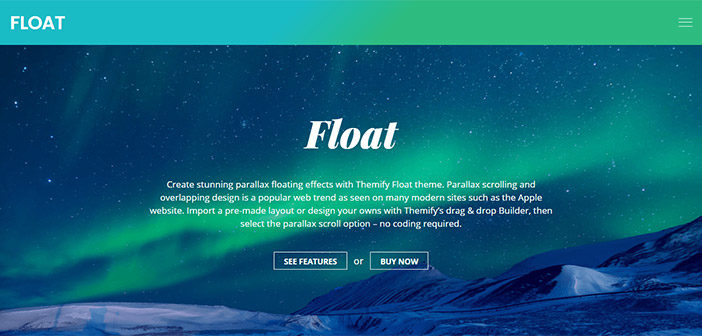 Float – The Parallax Floating Effects WordPress Theme