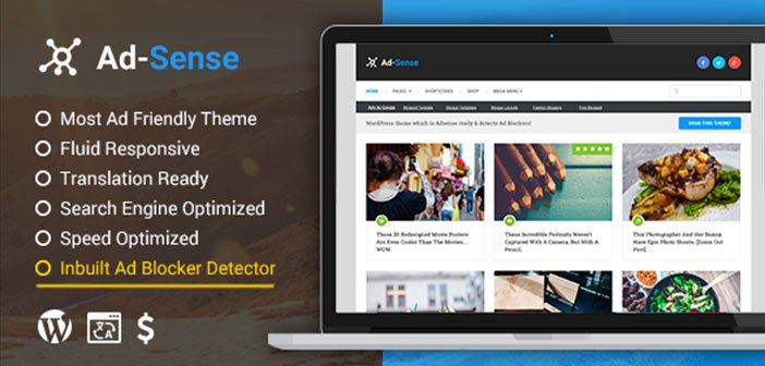 Ad-Sense – Best WordPress Blog Theme For Earning More From Ads