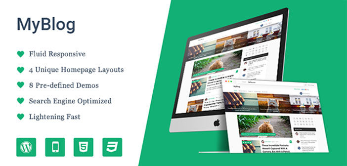 MyBlog – A Premium Professional Blog WordPress Theme