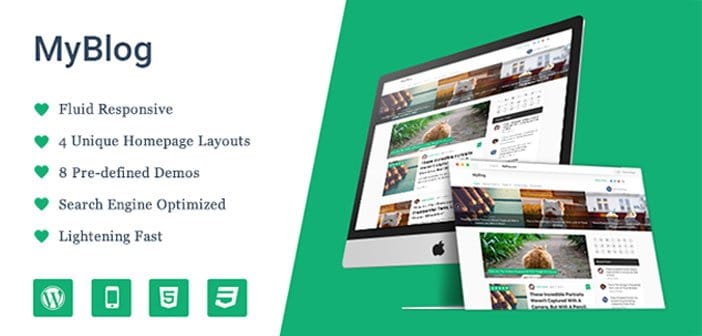 MyBlog – A Premium Professional Blog WordPress Theme