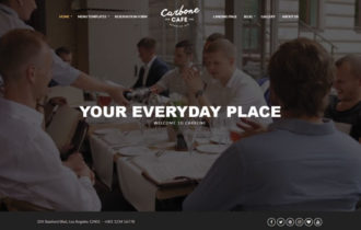 Carbone – A Modern Cafe / Bar / Restaurant WordPress Theme