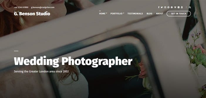 Benson – A Professionally Crafted Portfolio WordPress Theme