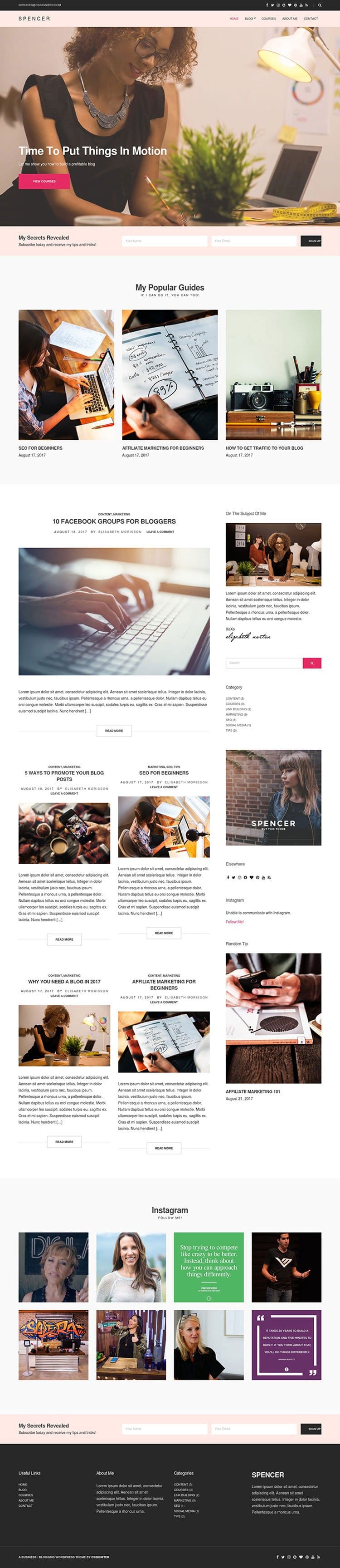 Spencer-A-Beautiful-Blog-WordPress-Theme