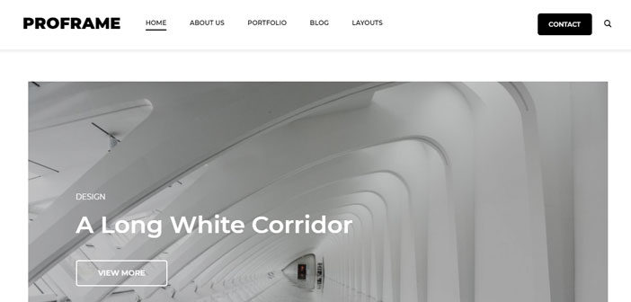 ProFrame – A Minimal Business Portfolio WordPress Theme By Theme Junkie