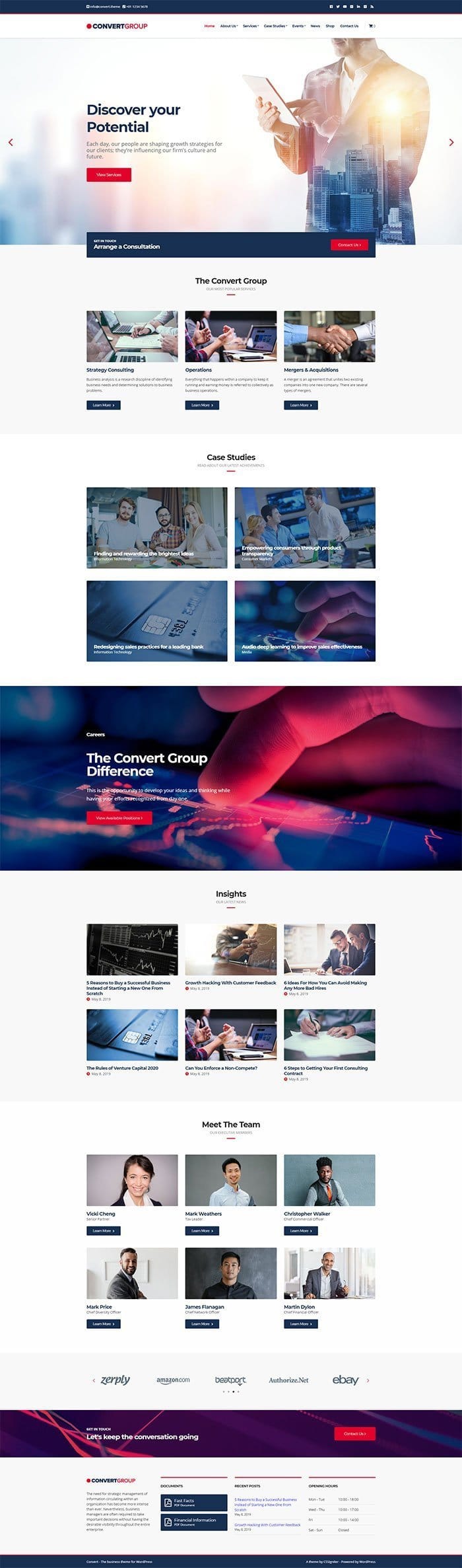 Convert - A professional business WordPress theme